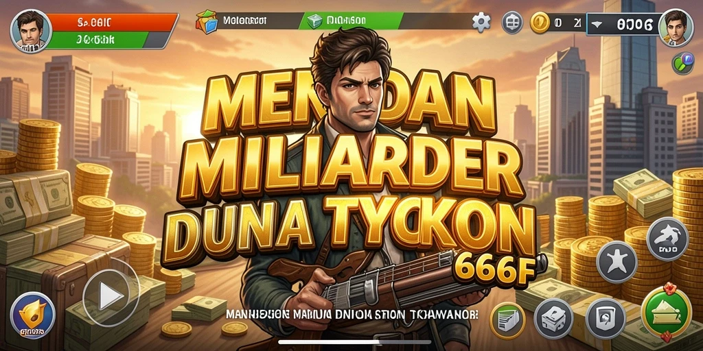 Screenshot menampilkan aksi bisnis seru dalam game Tycoon.
