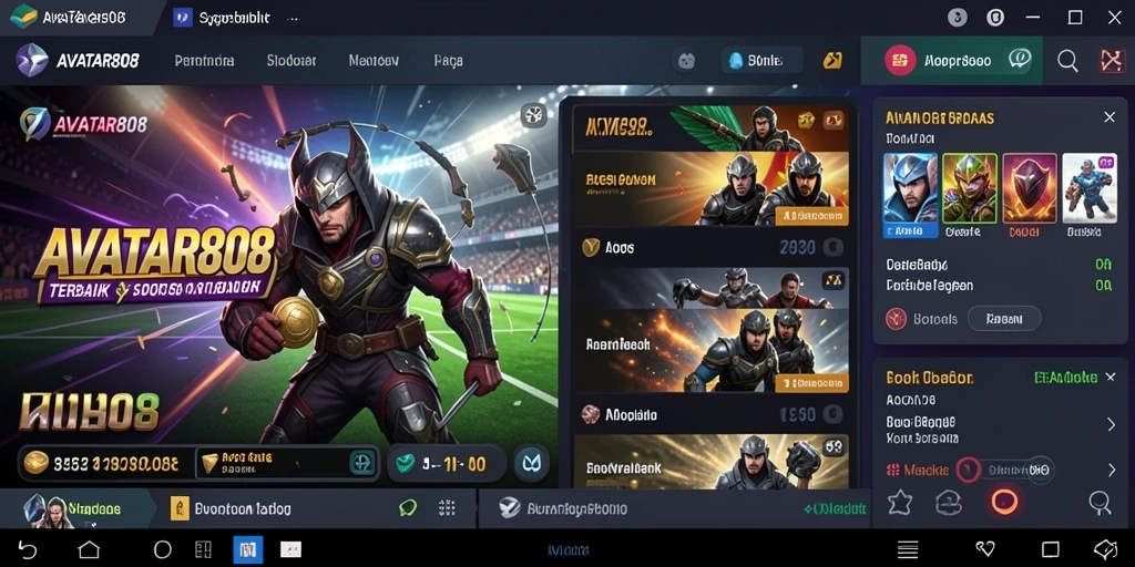 Tampilan gameplay yang menarik dari AVATAR808 dalam taruhan olahraga.