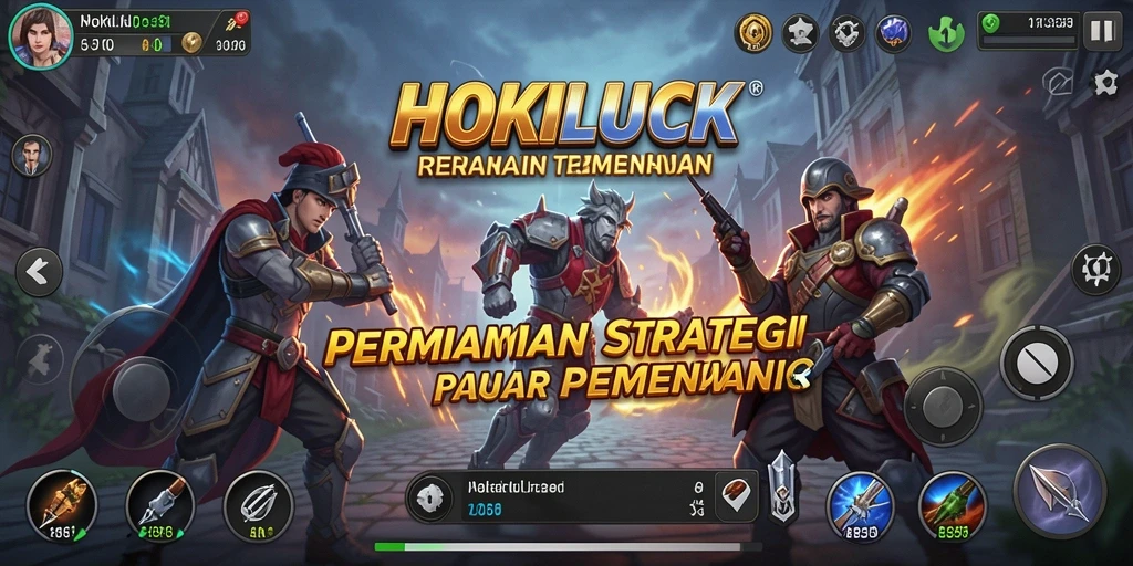 Tampilan gameplay HOKILUCK yang intens dan strategis.