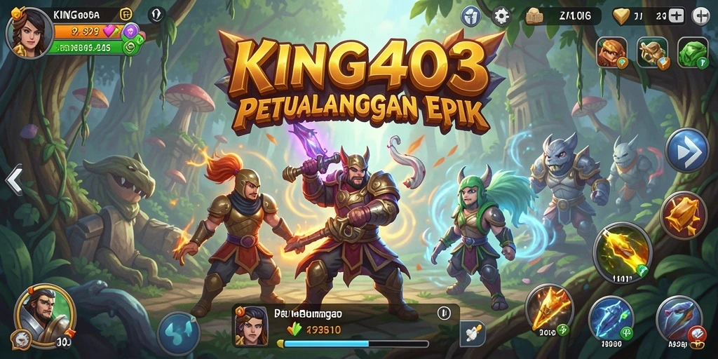 Gameplay petualangan mendebarkan dalam KING403.