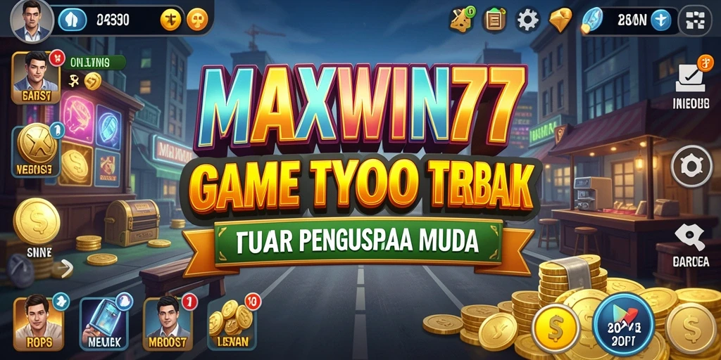 Tampilan gameplay menarik dalam <strong>MAXWIN77</strong> menunjukkan aktivitas manajerial yang intens.