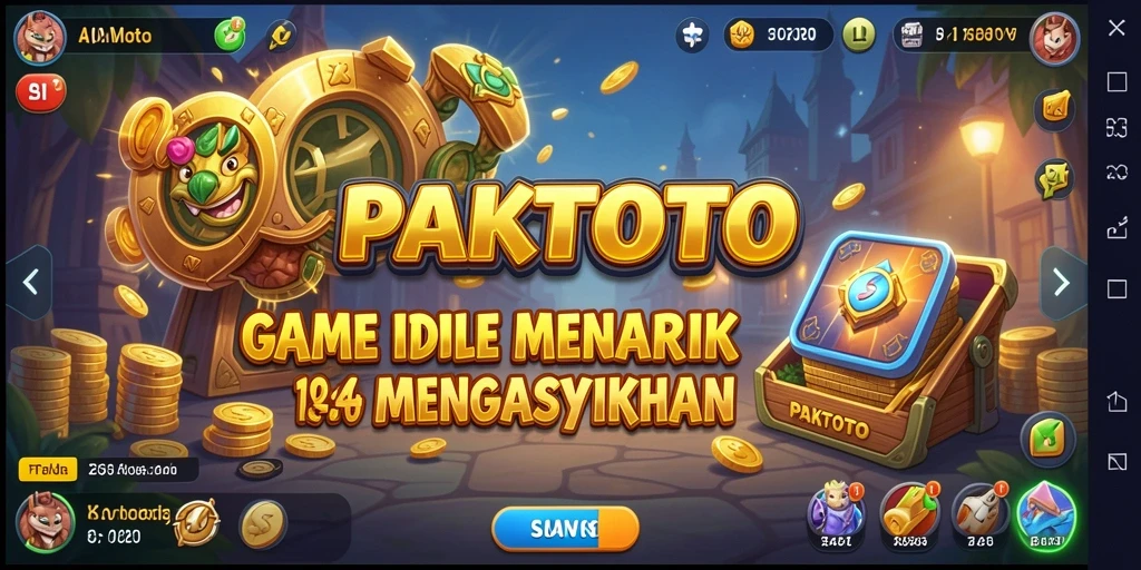 Screenshot utama PAKTOTO menampilkan gameplay yang menarik dan grafis cerah.