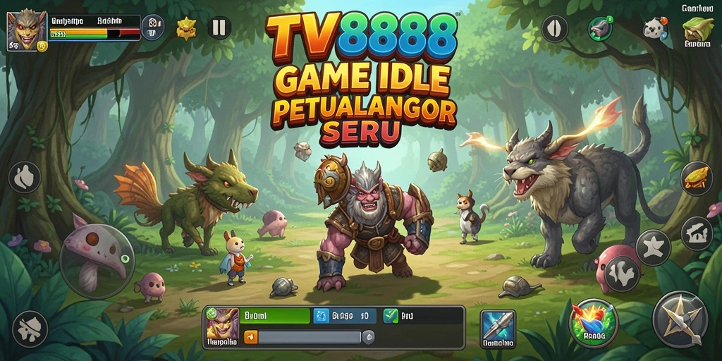 Tampilan utama gameplay TV888 yang menarik dan penuh warna.